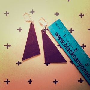 Leather earrings